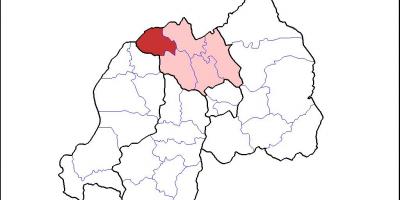 Χάρτης της musanze Ρουάντα