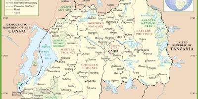 Χάρτης της Ρουάντα πολιτική