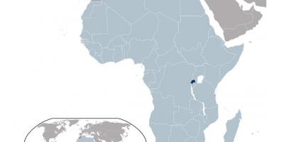 Ρουάντα θέση στον παγκόσμιο χάρτη