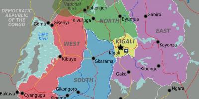 Χάρτης του κιγκάλι της Ρουάντα